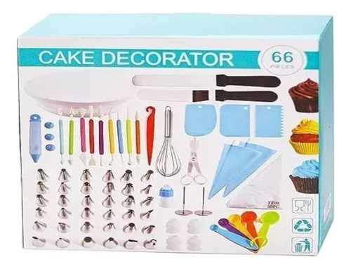 Kit De Decoración Pasteles De 66 Piezas Para Tortas Postres