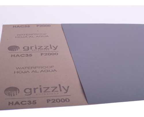 Lija Al Agua Grizzly Pack 10 U Granos 60 Al 2000 Profesional