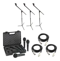 Comprar Kit 3 Micrófonos Behringer Xm1800s + Soportes + Cables + Pip
