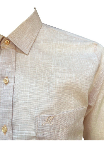Imagen 3 de 4 de Camisa De Lino Para Hombre