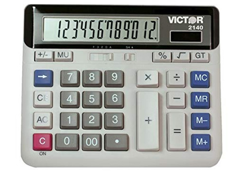 Victor 2140 12 Dígitos Calculadora Función Estándar De Escri