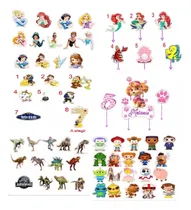 Comprar 40 Toper Comestibles 4.5 Cm Cupcake Diseño A Elegir