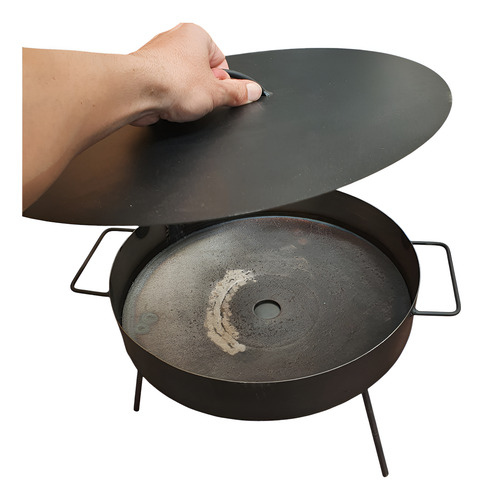 Disco Paellera 44 Cm Tapa Patas Desmontables Asador Cocinar