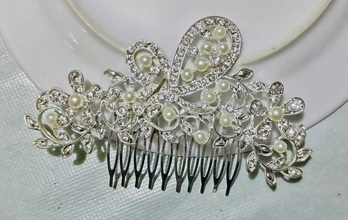 Tocado / Tiara Para Novias / Fiestas / Madrinas