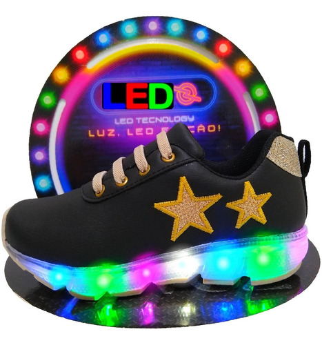 Tenis De Led Infantil Feminino Alves Alves Original 