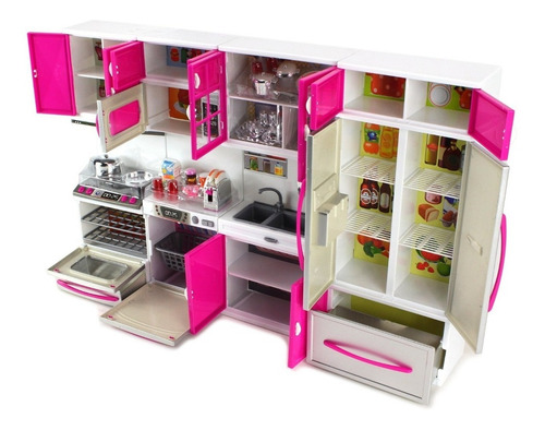 Mi Muñeca Playsets Cocina Moderna 32 Kit Completo De Lujo Co