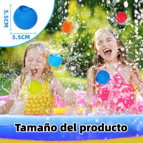 Reutilizable Globos Agua Silicona Bolas Llenado Rápido 24pzs