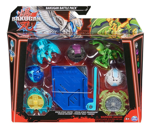 Bakugan Battle Pack Dragonoid, Titanium Bruiser, Titanium Tr