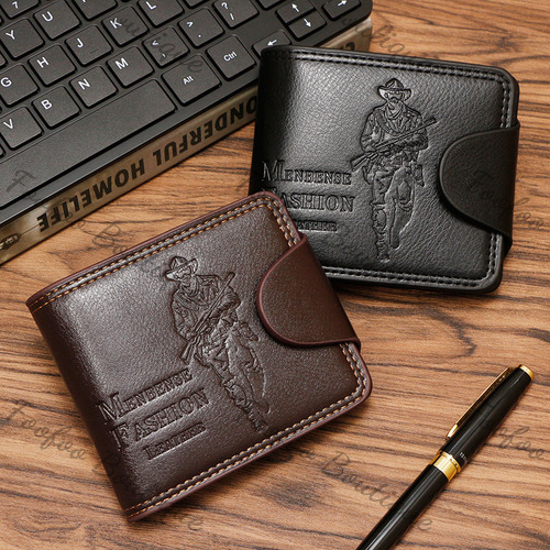Cartera De One Piece Alta Calidad Para Hombre Billetera Color Cazador Marrón