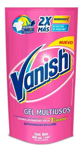 Vanish Quitamanchas Ropa Color Liquido Multiuso 800 Cc