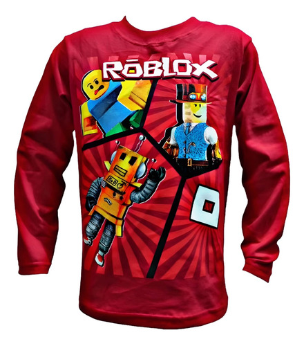 Camiseta Roblox Youtubers Gamer Doble Estampa Linea Premium