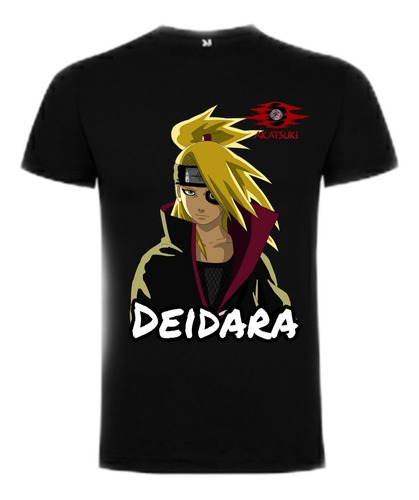 Polera Akatsuki Deidara Naruto Shippuden