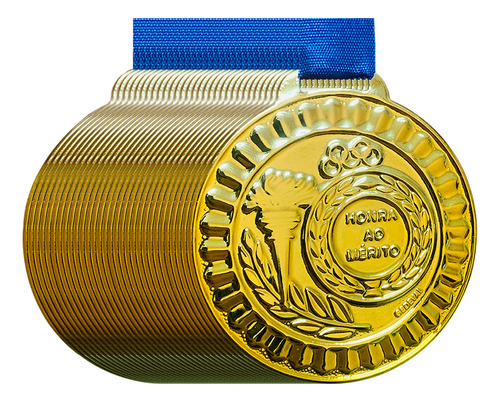 Atacado 100 Medalhas De Honra Ao Mérito Grande 55mm De Aço Cor Ouro