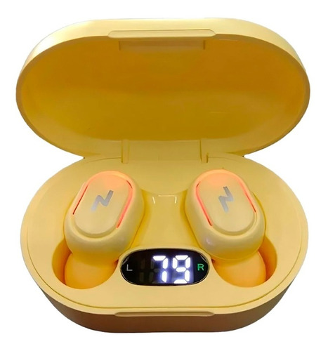 Auriculares In-ear Inalámbricos Noga Twins Ng-btwins 13 Amarillo