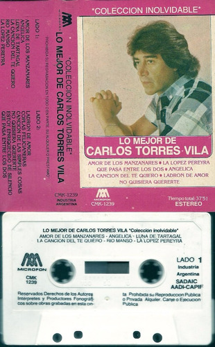 Lo Mejor De Carlos Torres Vila Coleccion Inolvidable Cassett