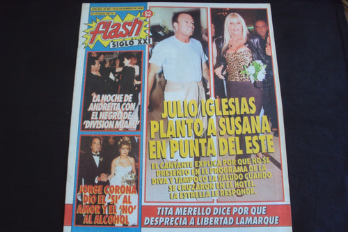 Revista Flash # 969 (15/12/98) Tapa Julio Iglesias Y Susana