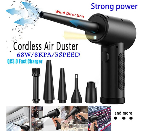 . Mini Compresor De Aire Eléctrico Kit Limpieza Limpiar
