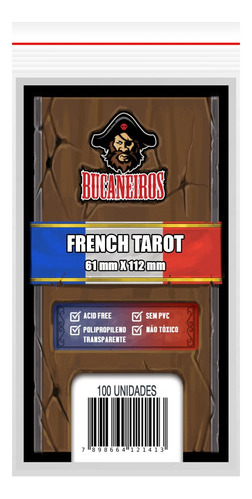 Sleeves / Shields French Tarot Bucaneiros 61 X 112mm
