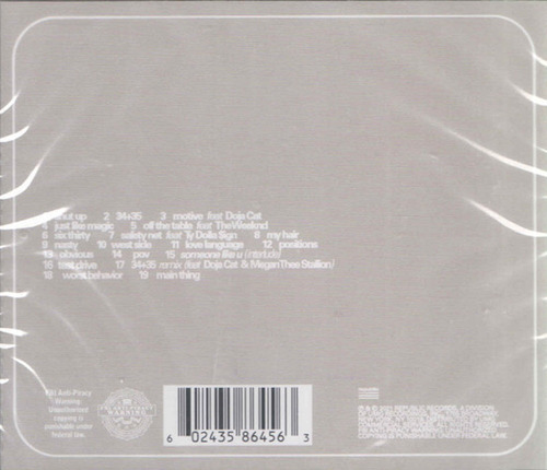 Imagen 2 de 2 de Ariana Grande Positions Deluxe Edition Cd Importado