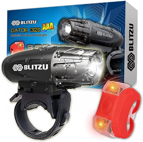 Luz Delantera Y Trasera Para Bicicleta Aaa Batería 