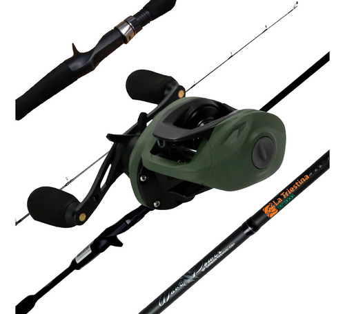 Combo Baitcasting Okuma Profesional Caña Reel Multi Señuelo