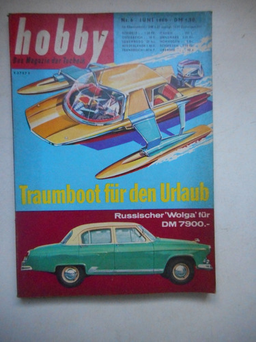 Revista Hobby - Jun/1960 - Automóveis / Marinha - Alemanha