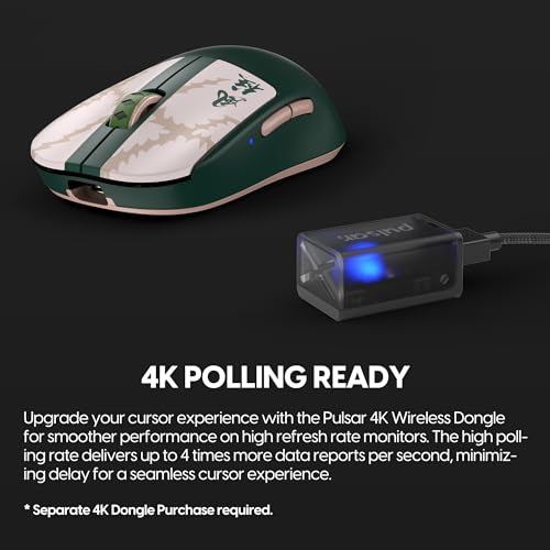 Ratón Pulsar Para Juegos X2a: Ligero, Inalámbrico, 26000 Dpi