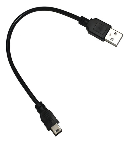 Cable Usb A Mini Usb 5 Pines Color Negro