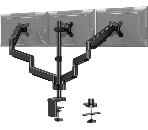 Base Hidraulica De Mesa Para 3 Monitores