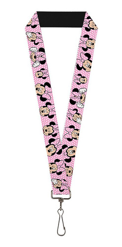 Hebilla Lanyard Plumon 1.0 Minnie Mouse Expresion Polka Dot