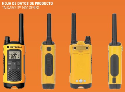 Imagen 5 de 7 de Radios Motorola T400 Impermeable 35millas-56kms Nvo Recargab