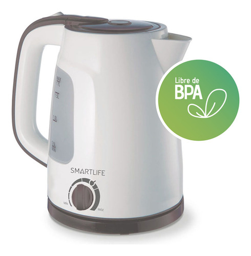Pava eléctrica Smartlife SL-EK1714 blanca 220V 1.7L