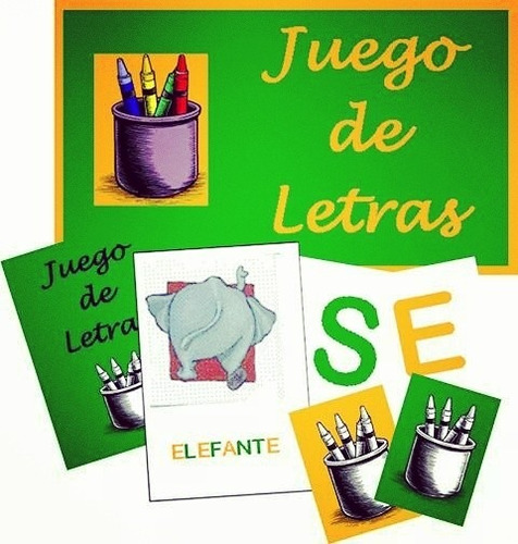 Juego Didactico De Letras  Material Didáctico Prescolar