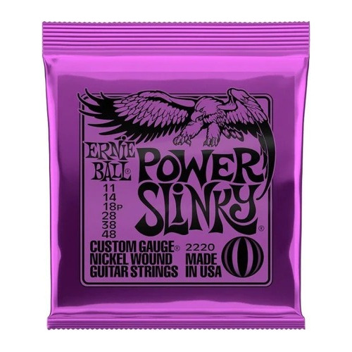 Cuerdas Para Guitarra Ernie Ball 2220 Power Slinky 11-48