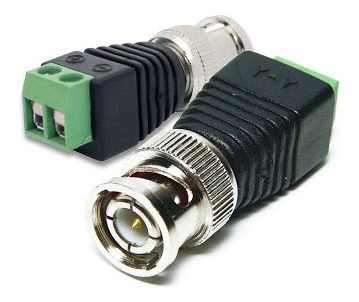 Kit 8 Conector Bnc Femea C/ Borne P/ Camera Segurança Cftv