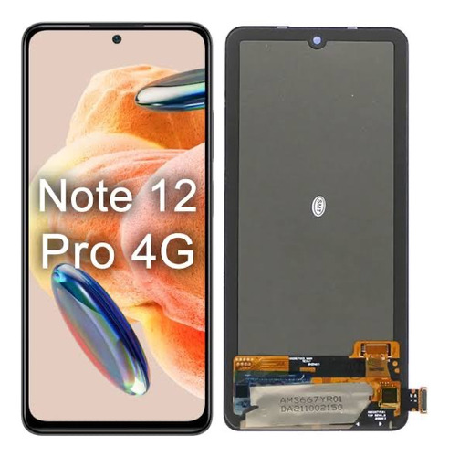 Tela Frontal Compatível Redmi Note 12 Pro 4g Amoled Original