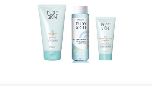 Set Pure Skin De Oriflame Para Cutis Graso  Envío Gratis