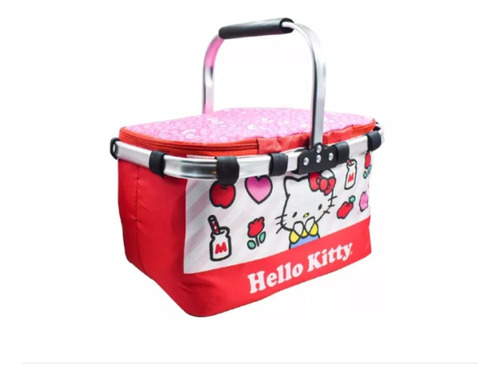 Canasta Para Picnic Hello Kitty San Rio Térmica Plegable