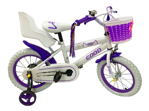 Bicicleta Rosada Para Nena Rodado 14 Con Armado Gratis