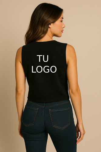 Chaleco De Gabardina X 2 Con Logo Bordado Para Tu Negocio
