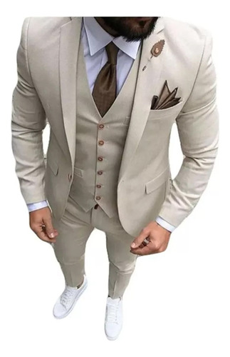 Traje De Boda De Hombre 3 Piezas