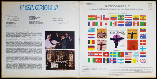Imagen 3 de 4 de Disco Vinilo Ariel Ramirez. Misa Criolla. Cantan Los . 21054