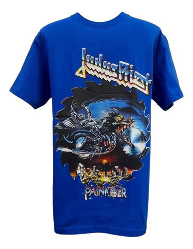 Playera Judas Priest - Painkiller ( Color Azul )