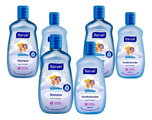  Kit 3 Shampoo 400ml + Condicionador Turma Da Xuxinha 210ml