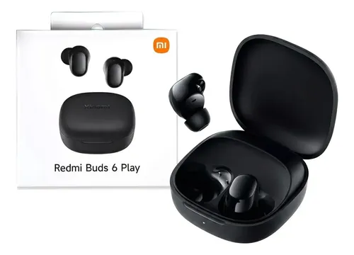 Auriculares Xiaomi Redmi Buds 6 Play Inalámbricos Bluetooth 5.4 36 h Negro