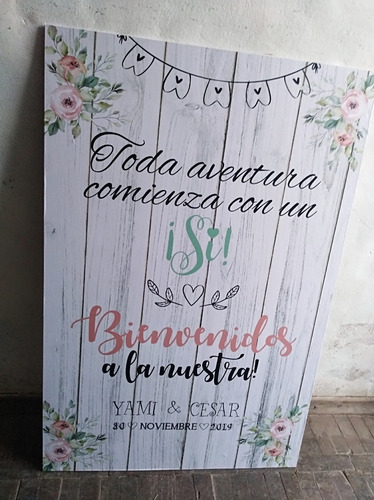Imagen 5 de 10 de Carteles Boda , 15 Años, Cumpleaños , 1 Metro Por 70 Cm