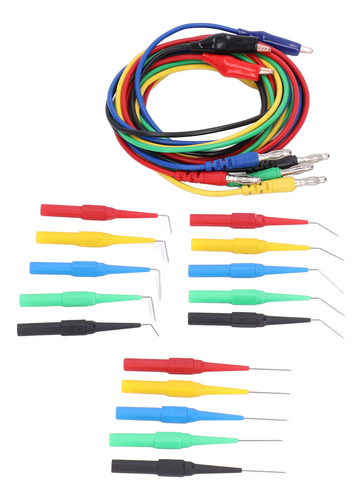 Kit De Cables De Prueba Tipo Banana, Chapados En Níquel, Cli