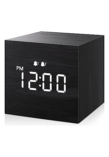 Jall Reloj Despertador Digital, Con Pantalla Led Electrónica