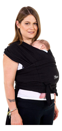 Rebozo Fular Bebe Portabebés Ergonómico Elástico Canguro Color Negro Fular Elástico Vía Láctea