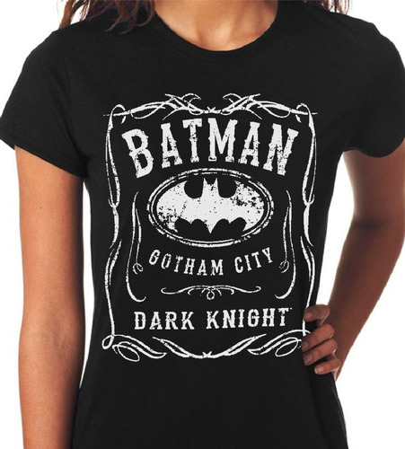 Camiseta Paródia Jack Daniels Batman Dark Knight Baby Look